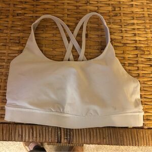 White extreme support lululemon sports Bra
